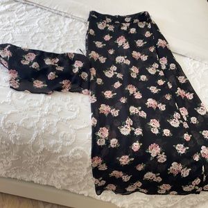 Crop top and skirt set